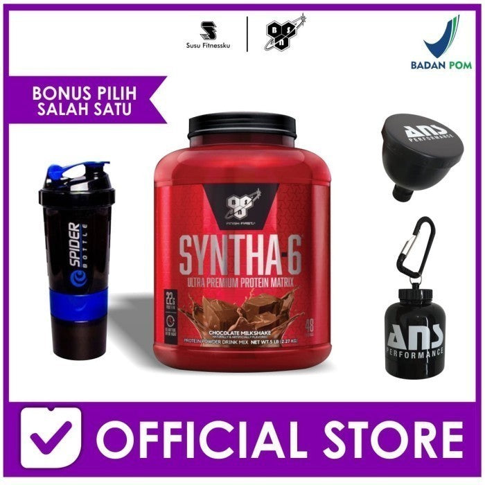 BSN Syntha 6 5 Lb BSN Syntha-6 5 Lb Protein Time Release - Vanila, Bonus Shaker