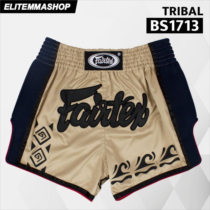 FAIRTEX Slim Cut Muay Thai Boxing Celana Muay Thai Pria Celana Muaythai Boxing Thai Boxing - BS1713, XL