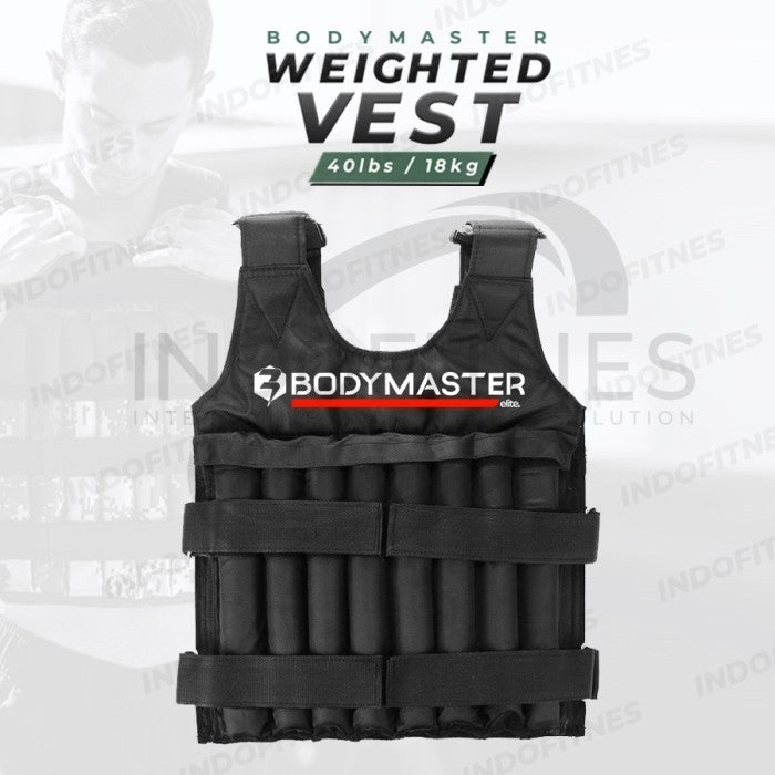 BODYMASTER Weighted Vest 20Kg BM-E233 Jaket Rompi Pemberat Fitness - BLACK