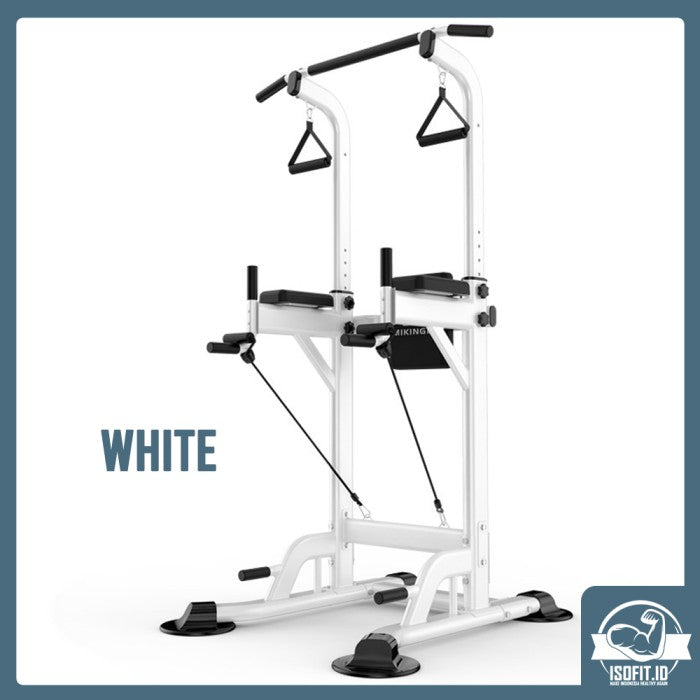 All In One Adjustable Premium Pull Up / Dipping Hanging Bar - Hitam