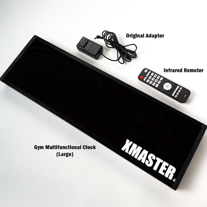 XMASTER Gym Timer Multifunctional CrossFit box wall fixed large timer home garage gym workout ROGUE - Timer only 65*20*5cm