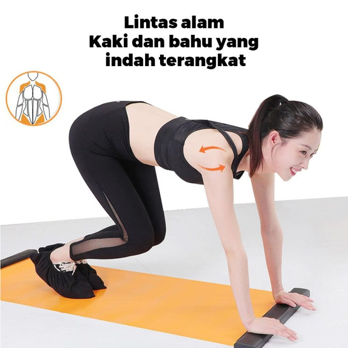 OneTwoFit Sliding Mat Portabel Alat Olahraga Gym Sport Gesek Glider
