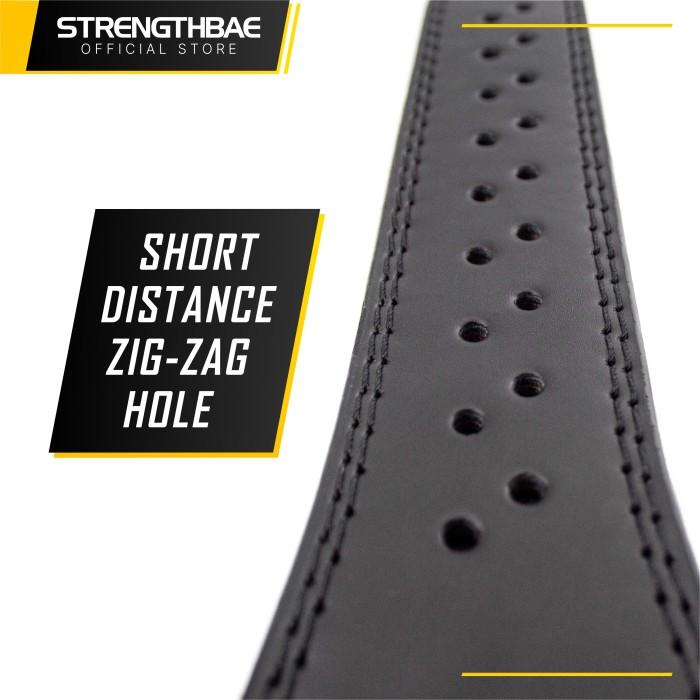 Weightlifting Belt STRENGTHBAE Sabuk Gym Bodybuilding Crossfit Fitness - M (75-100cm)