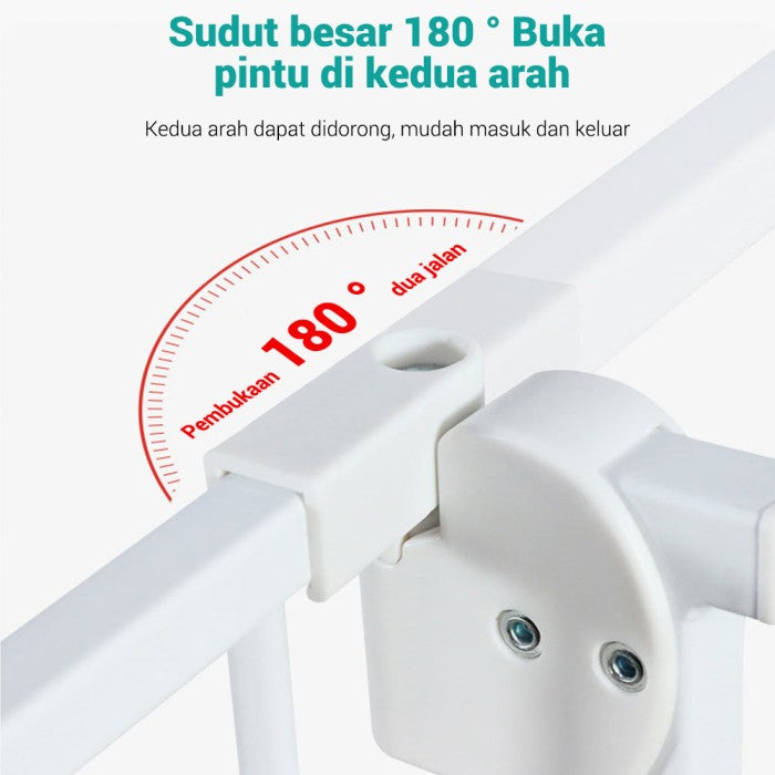 OneTwoFit Baby Safety Gate Pagar Instalasi tanpa meninju Tangga Dapur