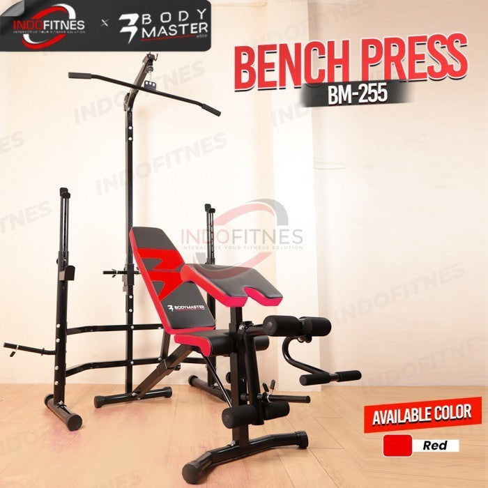 BODYMASTER Bench Press BM-255 Home Gym Preacher Curl Lat Pull Down - Kuning, BELUM ONGKIR