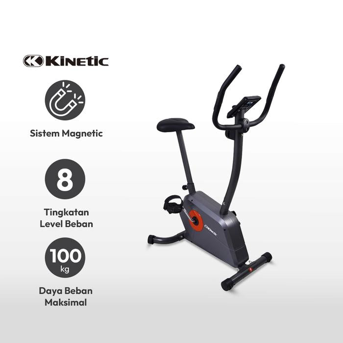 KINETIC SEPEDA STATIS MAGNETIC 515B V2 - ORANYE/ABU-ABU