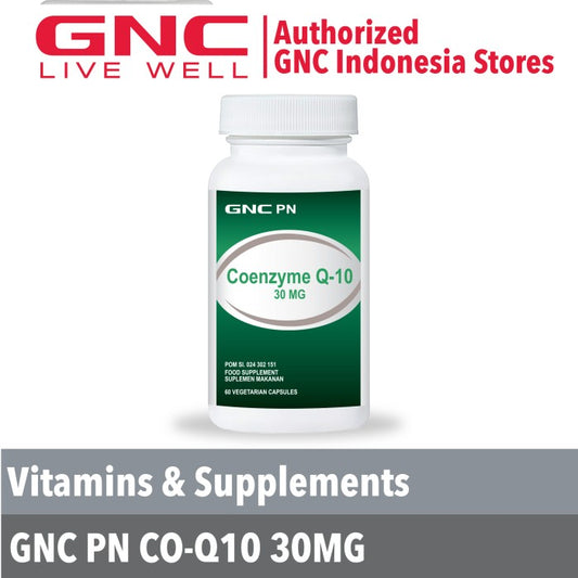 GNC PN COENZYME Q-10 30 MG - 60 KAPSUL (736027)
