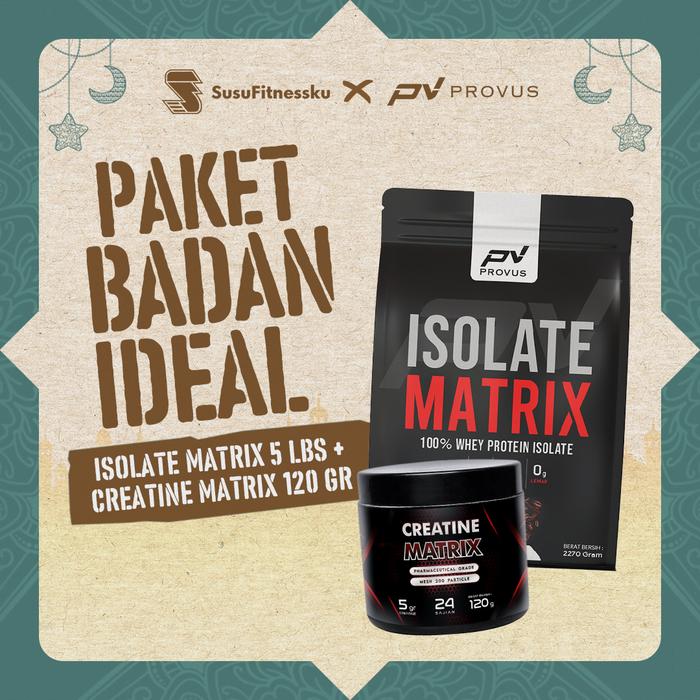 [BUNDLE] PROVUS Isolate Matrix 5LB + Creatine Matrix 120gr - Strawberry
