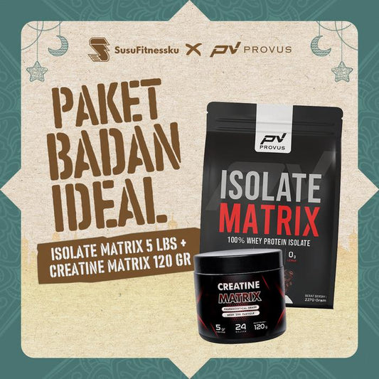[BUNDLE] PROVUS Isolate Matrix 5LB + Creatine Matrix 120gr - Strawberry