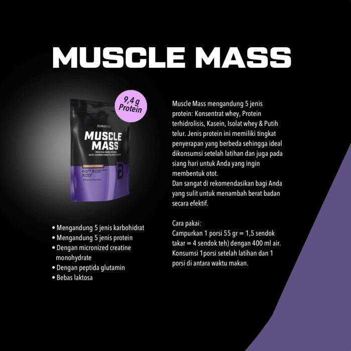 Bundle - Biotech Muscle Mass Gainer 4000 Gr  + BCAA Zero 360 Gr - Vanila