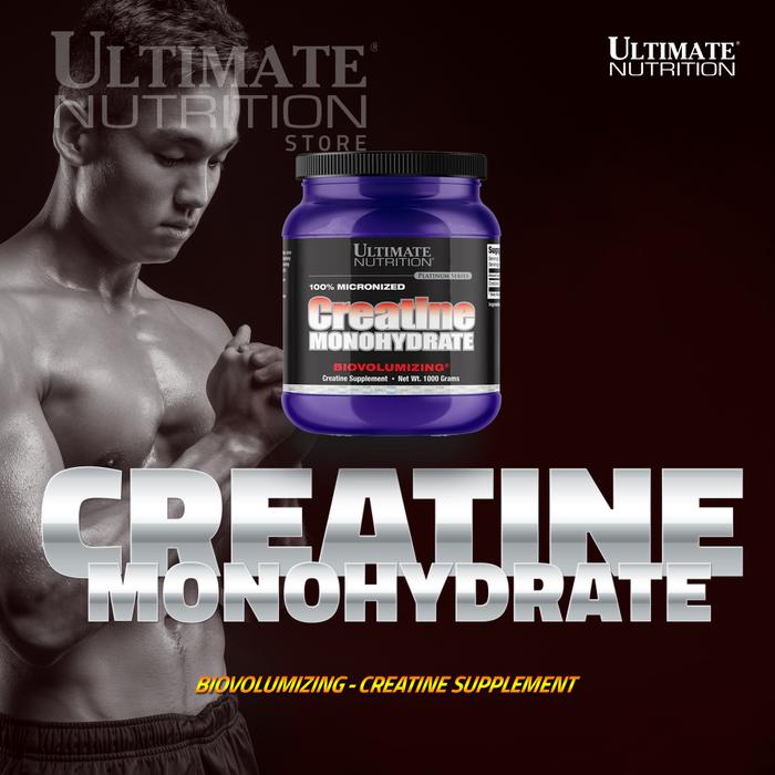 Ultimate Nutrition Micronized Creatine Monohydrate suplemen fitness / suplemen gym / suplemen protein - 300 gr