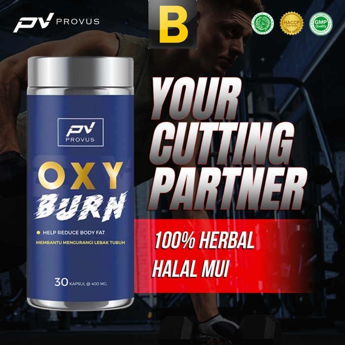 Provus Oxy Burn 30 Capsul Fat Burner Penurun Berat Badan