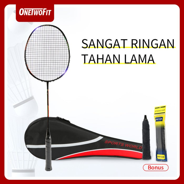 OneTwoFit RAKET BADMINTON Carbonex Raket Bulutangkis Set G5 82g Beli