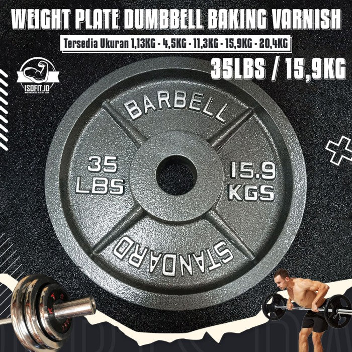BV Electroplated Weight Plate Barbel / Plat Pemberat Barbel - 25LBS