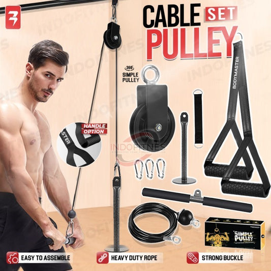 BODYMASTER Simple Pulley 31H Lat Pull down Cable Crossover Home Gym - SIMPLE PULLEY