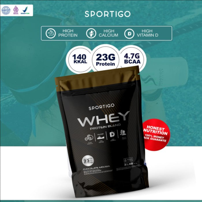 Sportigo Whey Protein Blend Isolate Concentrate 2lbs -Chocolate Mousse