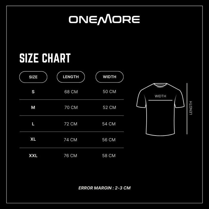 ONE MORE Baju Gym Lari Running Fitness Shirt - S