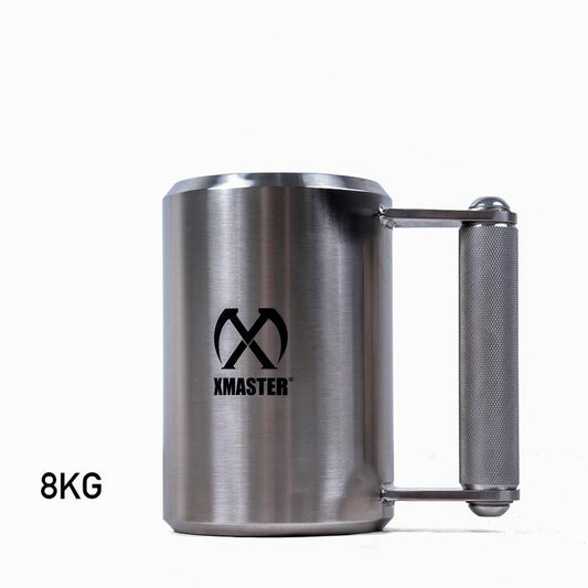 XMASTER Heavy Mug 8/10KG Gelas Berat Dumbbell 304 Baja Tahan Karat Latihan Kekuatan Otot - 8Kg Stainless steel