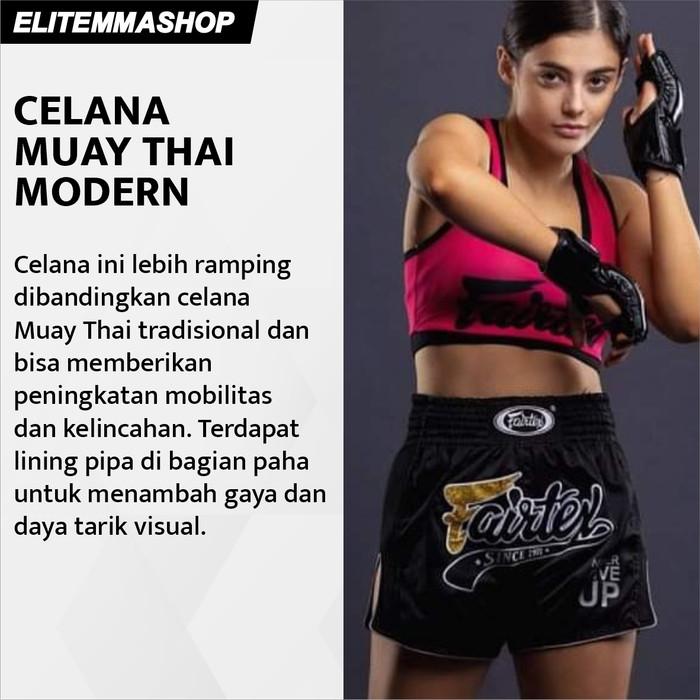 FAIRTEX Slim Cut Muay Thai Boxing Celana Muay Thai Pria Celana Muaythai Boxing Thai Boxing - BS1713, XL