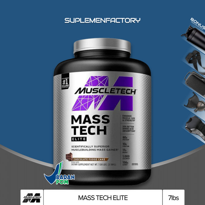 MUSCLETECH MASSTECH MASS TECH 6LBS - Vanila