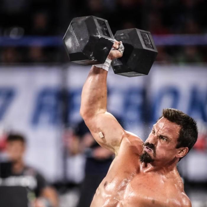 ROGUE Original Hex Dumbbell Rubber Latihan Angkat Beban Otot Home Gym Fitness CrossFit Training - 2,5kg Sepasang - 12,5kg Sepasang