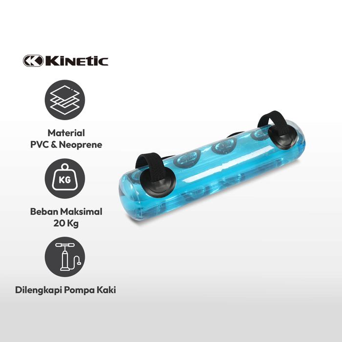 Kinetic 15 kg Aqua Power Ball Barbel Alat Fitness Alat Gym Peralatan Angkat Beban - 15 kg