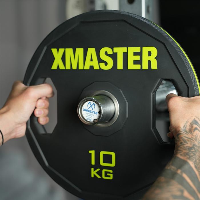 XMASTER Hand Grip Plates Rubber Weight Plate Fitness CrossFit Training Powerlifting ROGUE ELEIKO - 10kg Sepasang