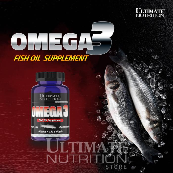Ultimate Nutrition Omega 3 18:12 Softgels - Suplemen Fitness, Suplemen Gym, Suplemen Protein - 90 gels