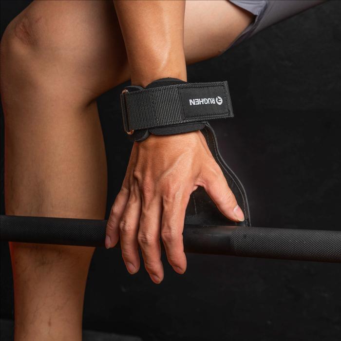 RUGHEN Wrist Hook Grip Strap - Black, S
