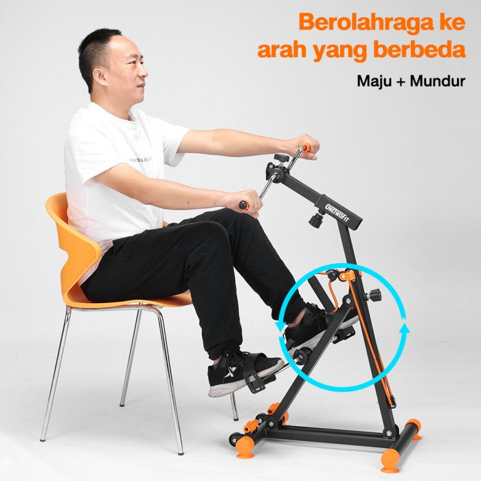 OneTwoFit Sepeda Statis Terapi Kaki dan Tangan Penderita Stroke Alat Olahraga