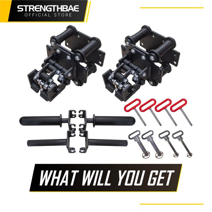 Smith Machine Trolley STRENGTHBAE Attachment Power Rack Home Gym Fitness All in One - 5x5cm Rack