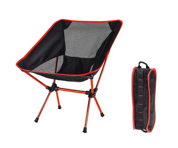 OneTwoFit Kursi Lipat Camping Outdoor Premium Memancing Portable Chair - Merah