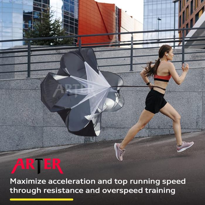 ARTER Running Chute Parasut Lari Speed Chute Latihan Jogging Olahraga - Ocean Blue