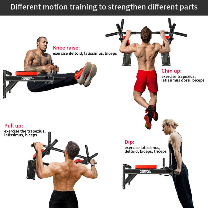 OneTwoFit Power tower Pull up alat olahraga rumahan fitness gym
