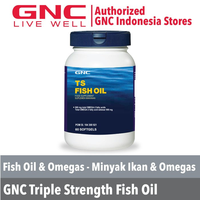 Gnc Ts Fish Oil - 60 Kapsul Lunak (893170)