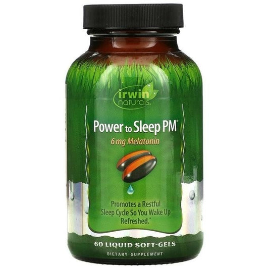 Irwin Naturals Power to Sleep PM 60 Softgels theanine melatonin relax