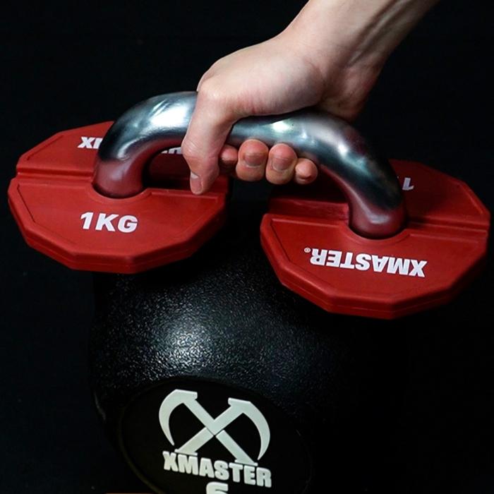 XMASTER Change Plate 0.5kg 1kg – Piringan Tambahan Dumbbell & Barbell Gym | Beban Tambahan I  Add-On - 0.25kg Sepasang