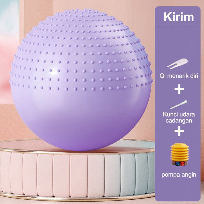 OneTwoFit Bola Kebugaran Bayi Yoga Ball Half Massage Point Gym Ball 65 - Hijau
