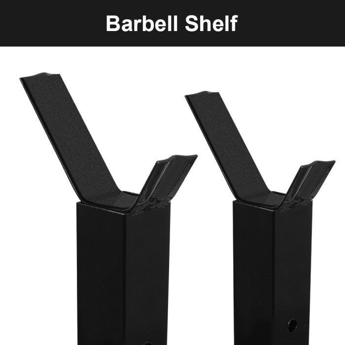 OneTwoFit Barbel Rack Adjustable Squat Rack Independent Weight Lifting
