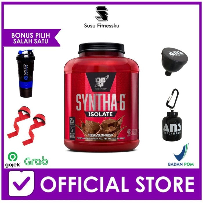 BSN Syntha Isolate 4 lb BSN SYNTHA-6 ISOLATE - Coklat, Bonus Shaker