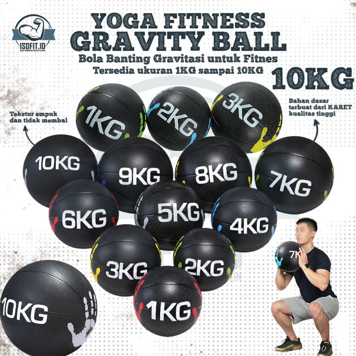 Yoga Fitness Gravity Gym Ball / Bola Yoga 1-10KG - 1 KG