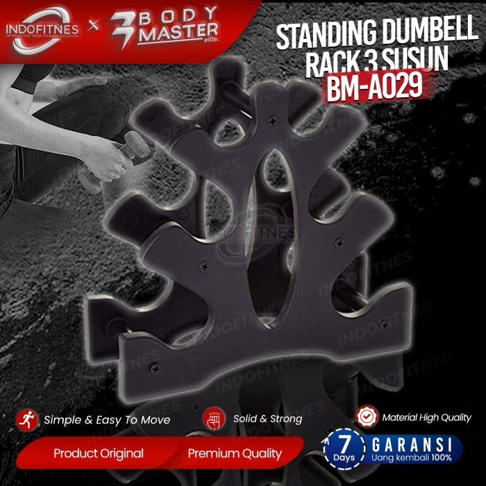 BODYMASTER Standing Dumbell Rack 3 Susun BM-A029 Rak vertical