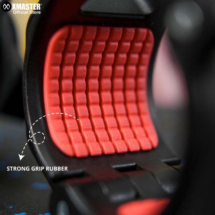 XMASTER Barbell Lock Clamp Collar Pengunci Barbell Fitness CrossFit Gym Powerlifting ROGUE ELEIKO - Firm Grip Red
