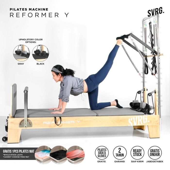 Pilates Reformer Y - Half Tower - SVRG - Gym Pilates Yoga - Black