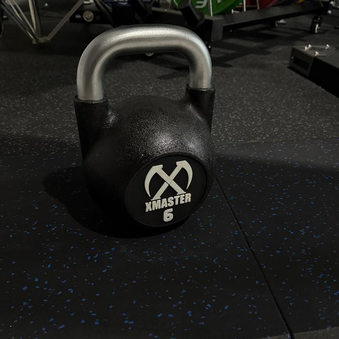 XMASTER Rubber Gym Floor Mat 50x50x3cm | Anti Selip & Anti Bau | Alas Karet Fitness - side