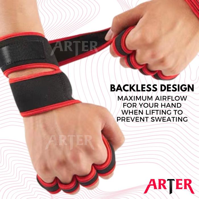 ARTER Gym Gloves Sarung Tangan Fitness Weight Lifting with Wrist Strap - M