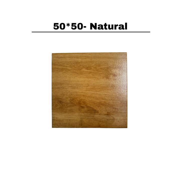 XMASTER Lantai Karet Gym Coklat - Peredam Suara & Anti Bau | Solid EPDM & SDR Granules | Tahan Benturan & Aus | Alas Karet Fitness untuk Home Gym & Studio - 100x100 Dark Wood