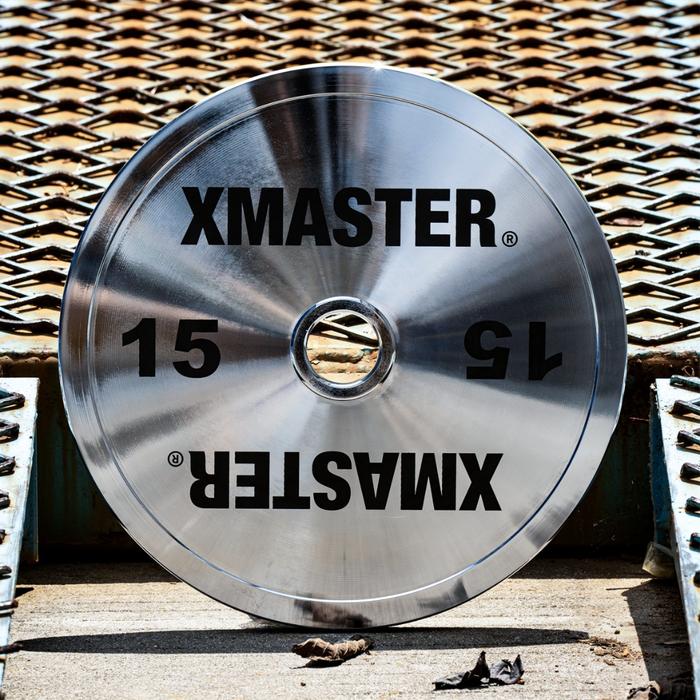 XMASTER Calibrated Steel Powerlifting Plate Chromed, IPF standard Fitness Strength gym ROGUE ELEIKO - 5kg Sepasang