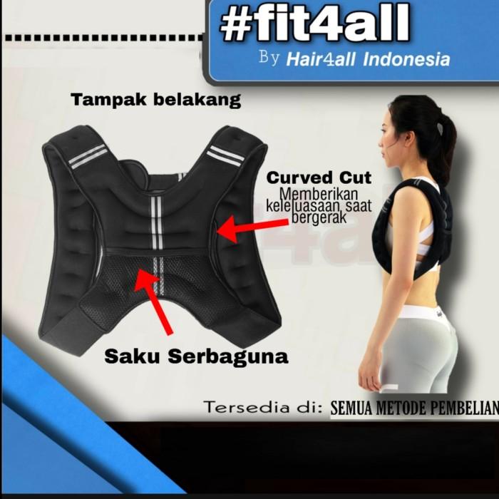 F359 Weighted Vest 10 kg Rompi Beban / Jaket beban Pasir Besi Gym