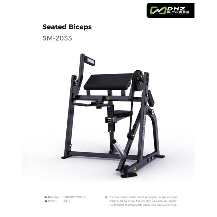 Bicep curl hammer strength dhz sm2033 DHZ Gym Equipment Alat Latihan otot lengan Import